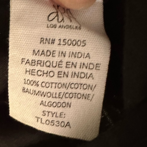 Anthropologie dRA Peoria Peasant Blouse Black Ruffle Sheer Cotton Medium - Picture 13 of 16